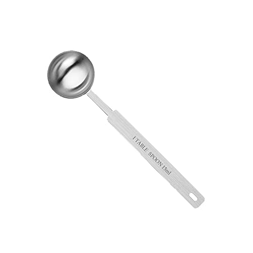 ONEKOO Long Handle Measuring Spoons 15ml Premium Stainless Steel Metal Spoon Tablespoon  Coffee Scoop  for Accurate Measure Liquid or Dry Ingredients for Cooking Baking